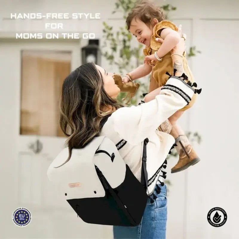 Neobreez NIXE Multifunctional Diaper Backpack Beige Black