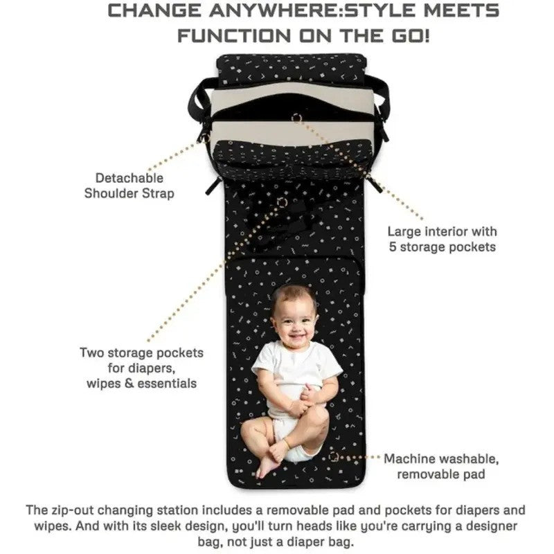 Neobreez NIXE Multifunctional Diaper Backpack Beige Black