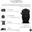 Neobreez NIXE Multifunctional Diaper Backpack Black
