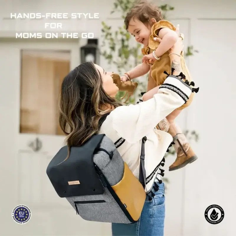 Neobreez NIXE Multifunctional Diaper Backpack Gray Black