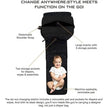 Neobreez NIXE Multifunctional Diaper Backpack Gray Black
