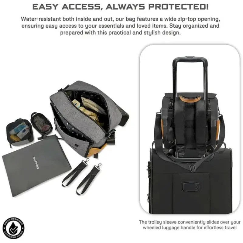 Neobreez NIXE Multifunctional Diaper Backpack Gray Black