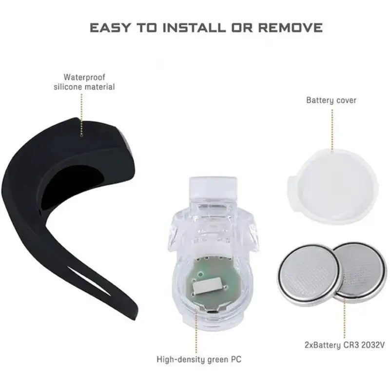 Neobreez Stroller LED Safety Lights Pack Of 2 Black