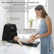 Neobreez Zori Multifunctional Diaper Backpack Black