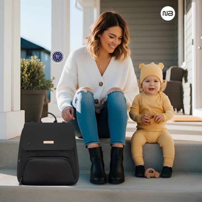 Neobreez Zori Multifunctional Diaper Backpack Black