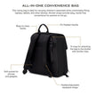Neobreez Zori Multifunctional Diaper Backpack Black