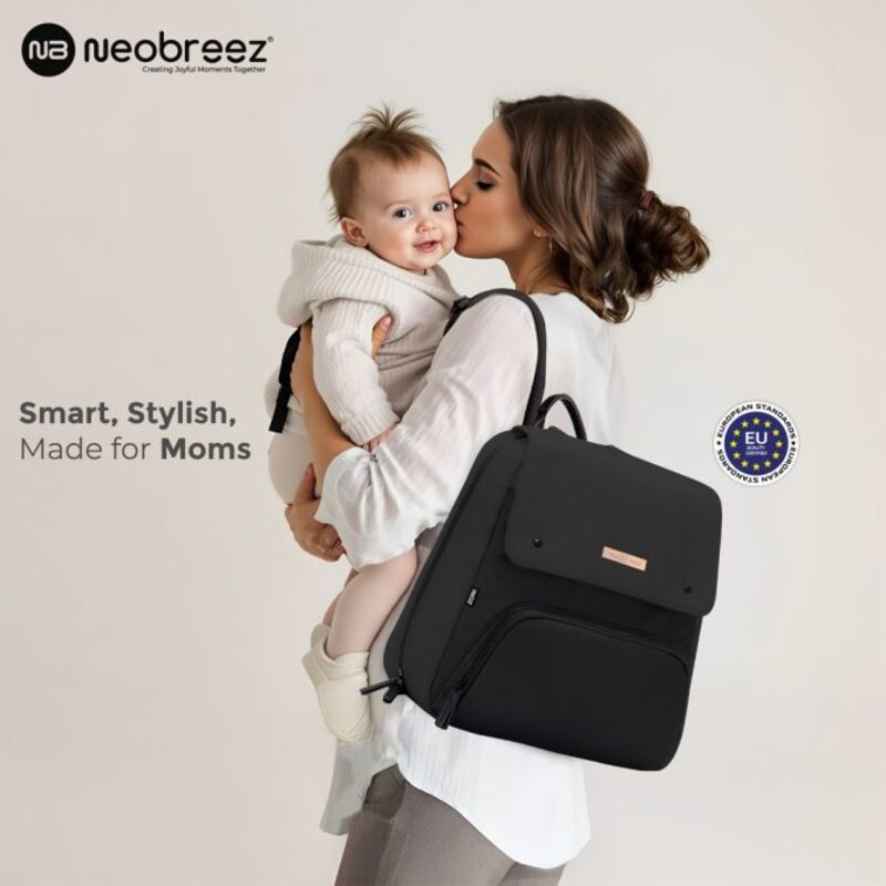 Neobreez Zori Multifunctional Diaper Backpack Black