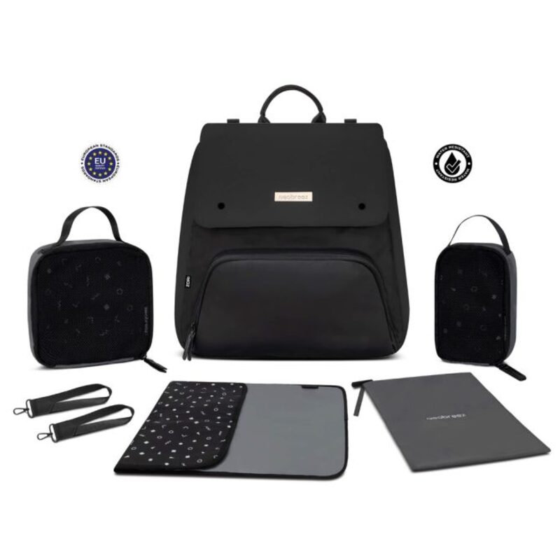 Neobreez Zori Multifunctional Diaper Backpack Black