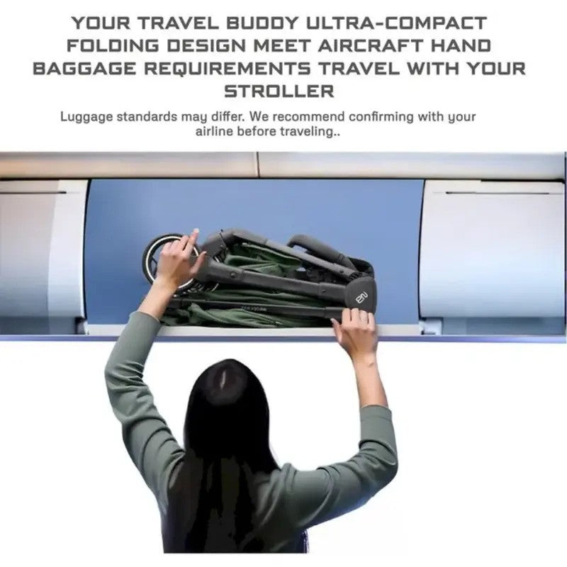 Neobreez DECA Ultra-Lightweight Stroller (Matt Black Frame) 0-4yrs Black