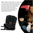 Neobreez i-GUARDIA 360 Swivel Car Seat Isofix System 0-12yrs Black