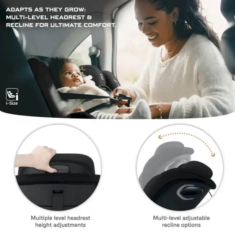 Neobreez i-GUARDIA 360 Swivel Car Seat Isofix System 0-12yrs Black