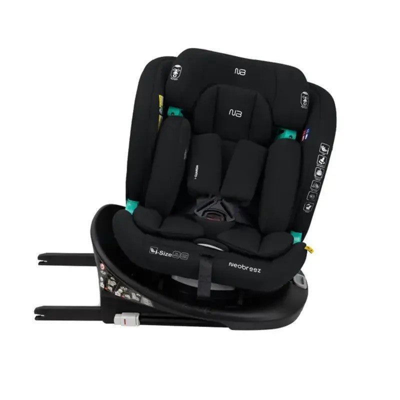 Neobreez i-GUARDIA 360 Swivel Car Seat Isofix System 0-12yrs Black