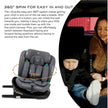 Neobreez i-GUARDIA 360 Swivel Car Seat Isofix System 0-12yrs Gray