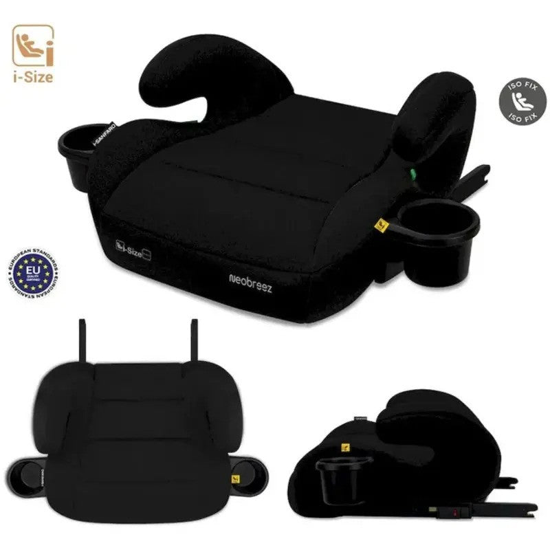 Neobreez i-SANFARO Booster Car Seat Isofix System 6-12yrs Black