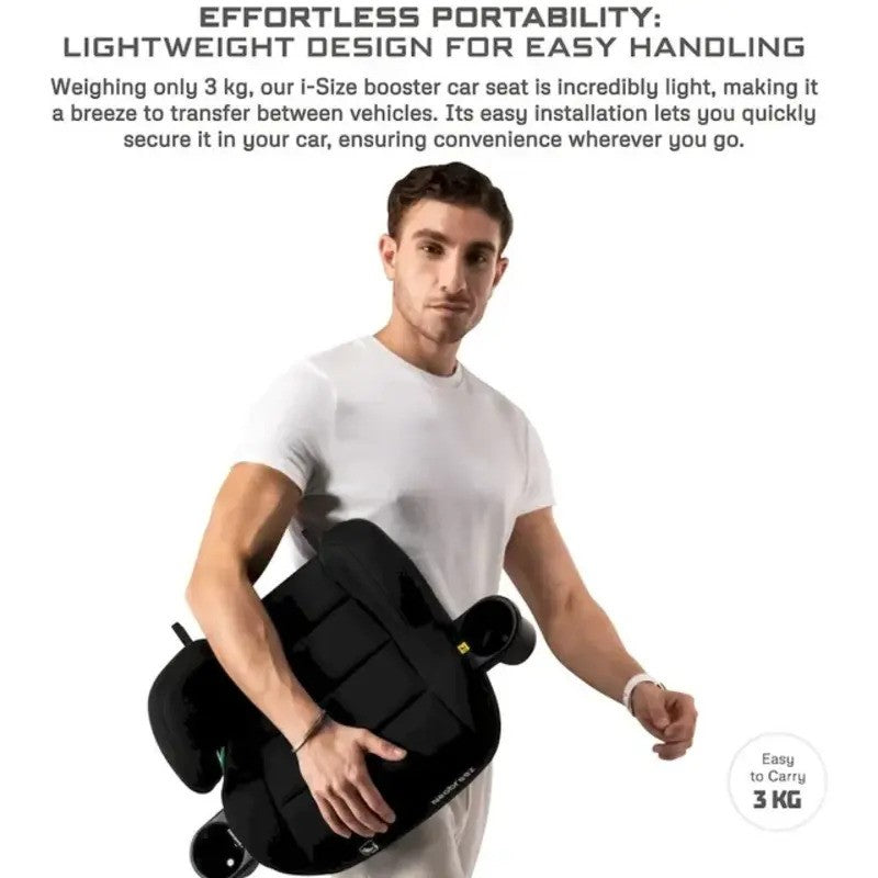 Neobreez i-SANFARO Booster Car Seat Isofix System 6-12yrs Black