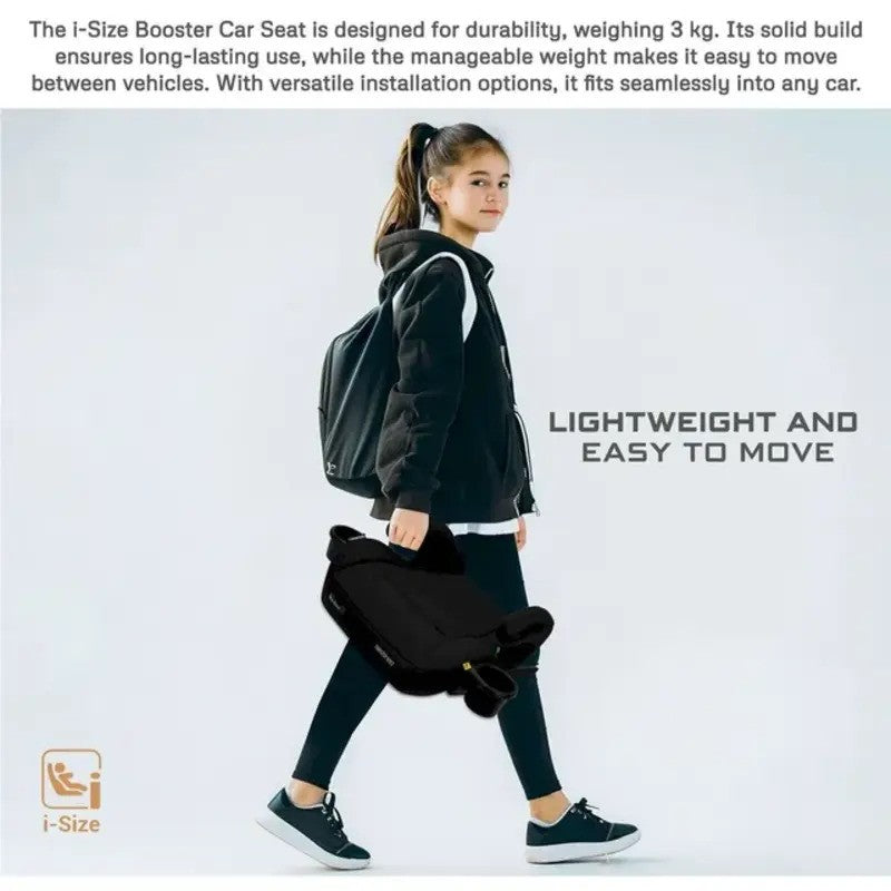 Neobreez i-SANFARO Booster Car Seat Isofix System 6-12yrs Black