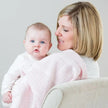 Lulujo Newborn Bundle Cellular Blanket Pink & Swaddle Blankets (3pack 120x120cm) White