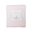 Lulujo Newborn Bundle Cellular Blanket Pink & Swaddle Blankets (3pack 120x120cm) White