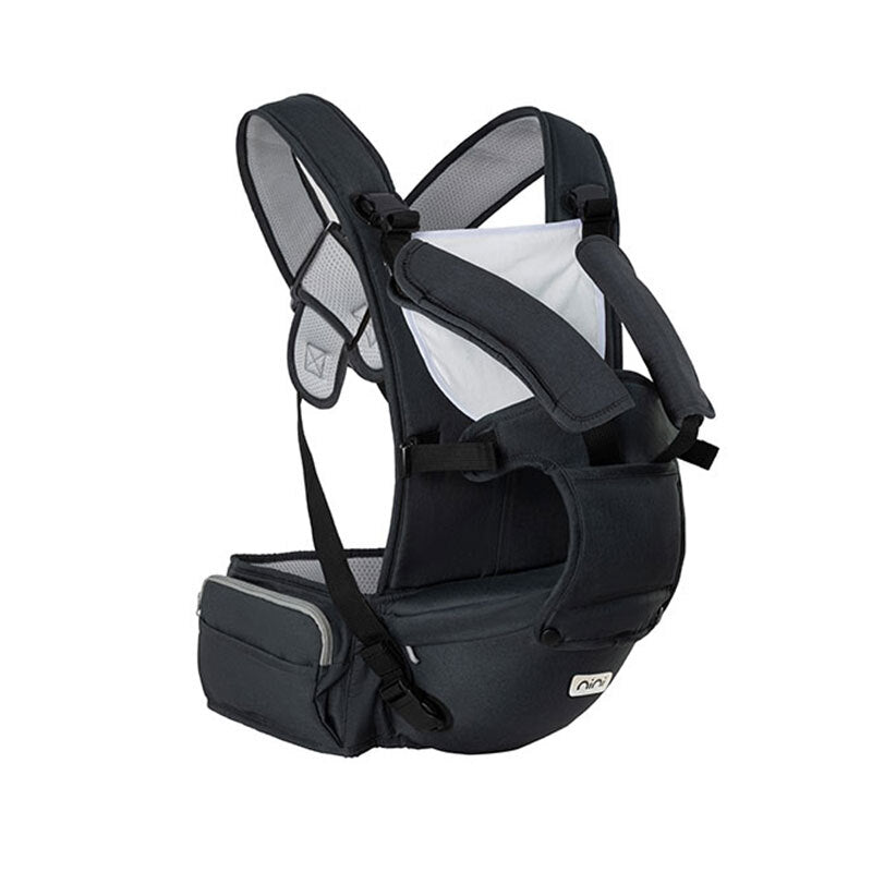 Nini Urban Hip Baby Carrier Black (8-32lbs 0m-Plus)