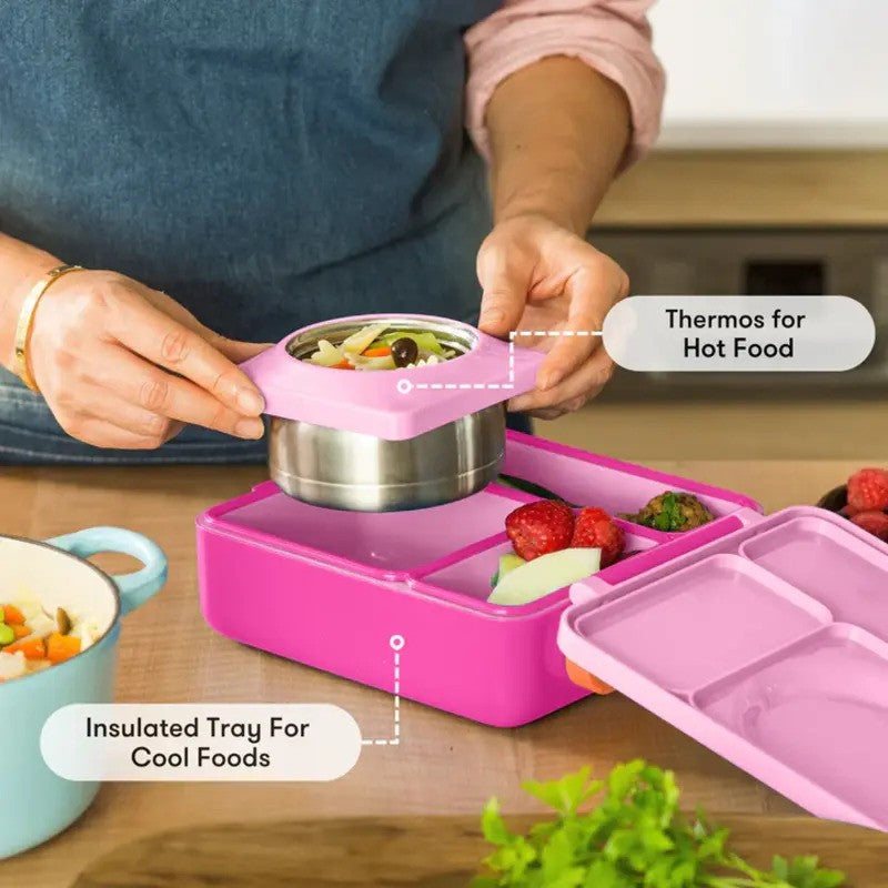 OmieBox Thermos 250ml Pixie Pink Rose