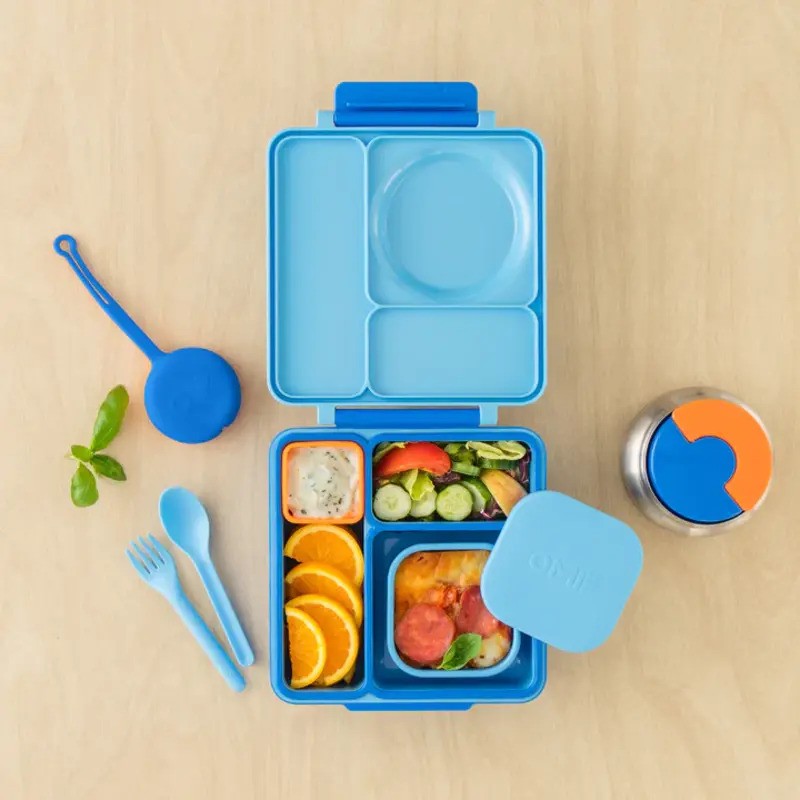 OmieSnack Silicone Container 278ml Blue
