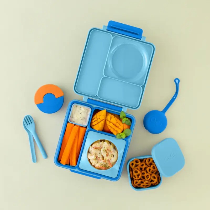 OmieSnack Silicone Container 278ml Blue