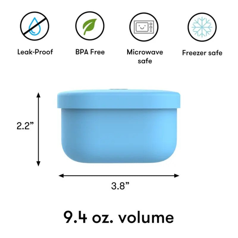 OmieSnack Silicone Container 278ml Blue