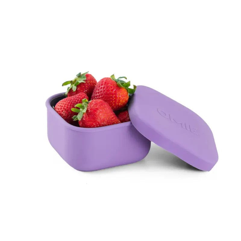 OmieSnack Silicone Container 278ml Purple Violet