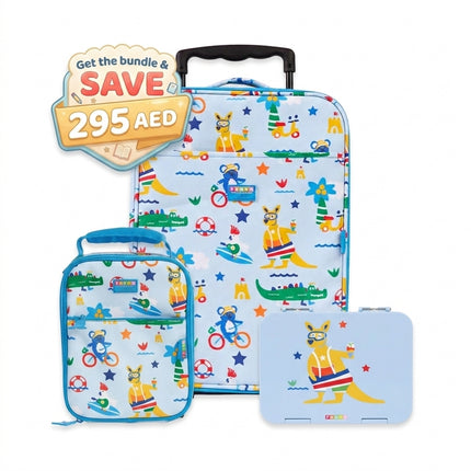 Penny Scallan Kanga Crew Wheelie Case, Bento Cooler & Bento Box Large Bundle
