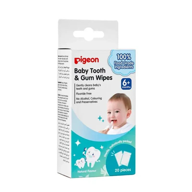 Pigeon Baby Tooth & Gum Wipes 20 sheets Natural