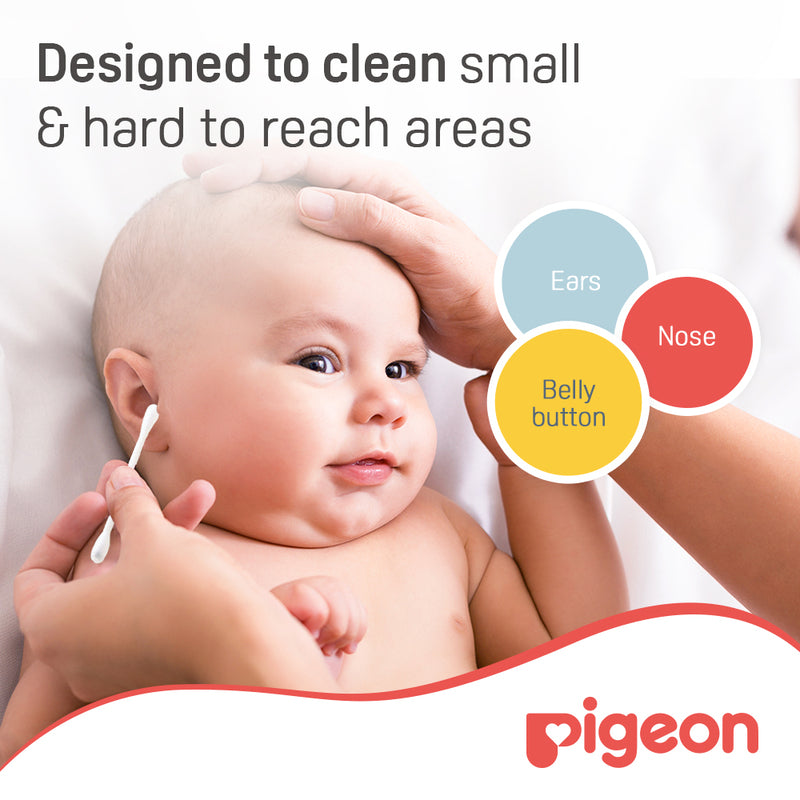 Pigeon Cotton Swabs Extra Thin Paper Stem 200pcs