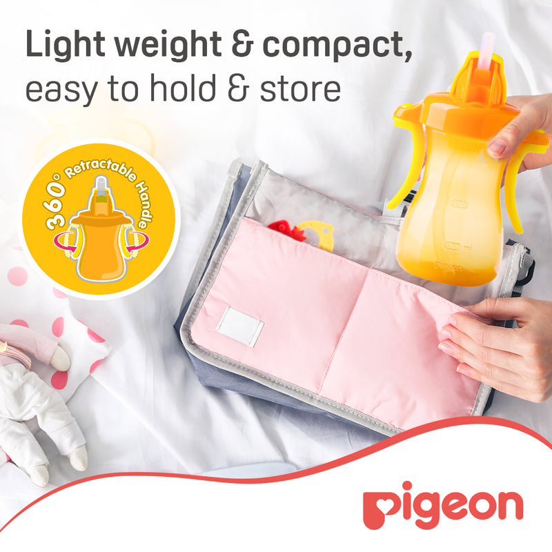Pigeon Petite Straw Bottle (Orange) Hanging Type 150ml