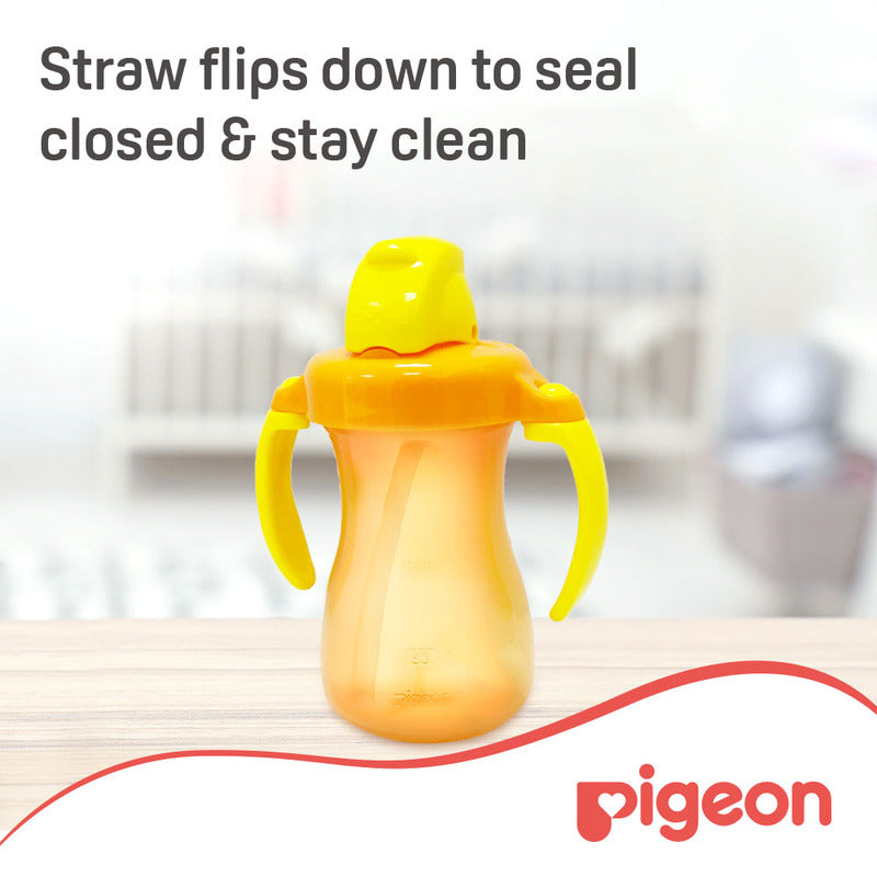 Pigeon Petite Straw Bottle (Orange) Hanging Type 150ml