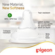 Pigeon Softouch Wide Neck Nipples (M) 2pcs