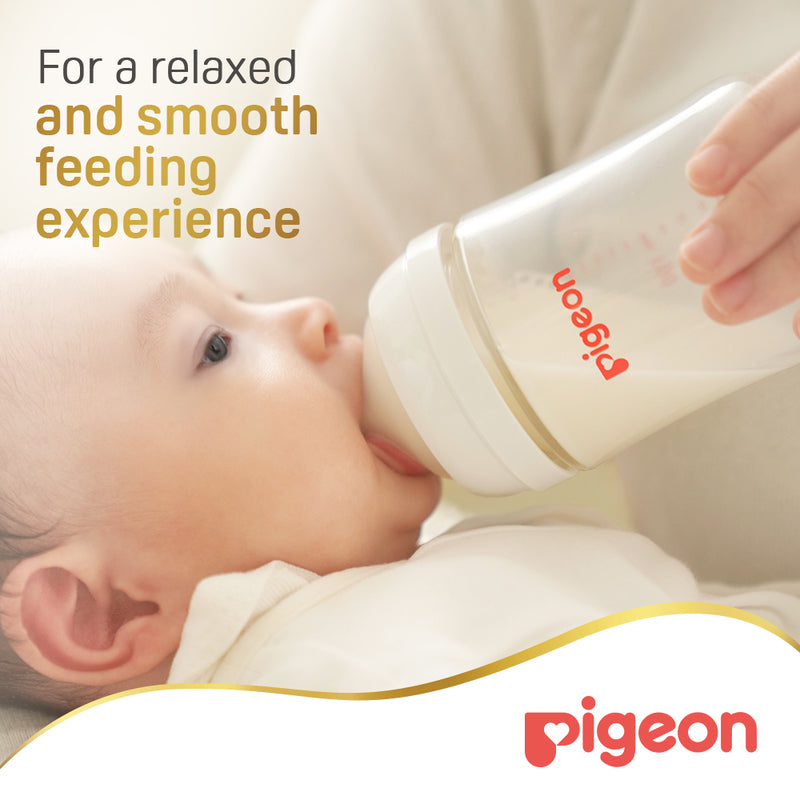 Pigeon Softouch Wide Neck Nipples (M) 2pcs