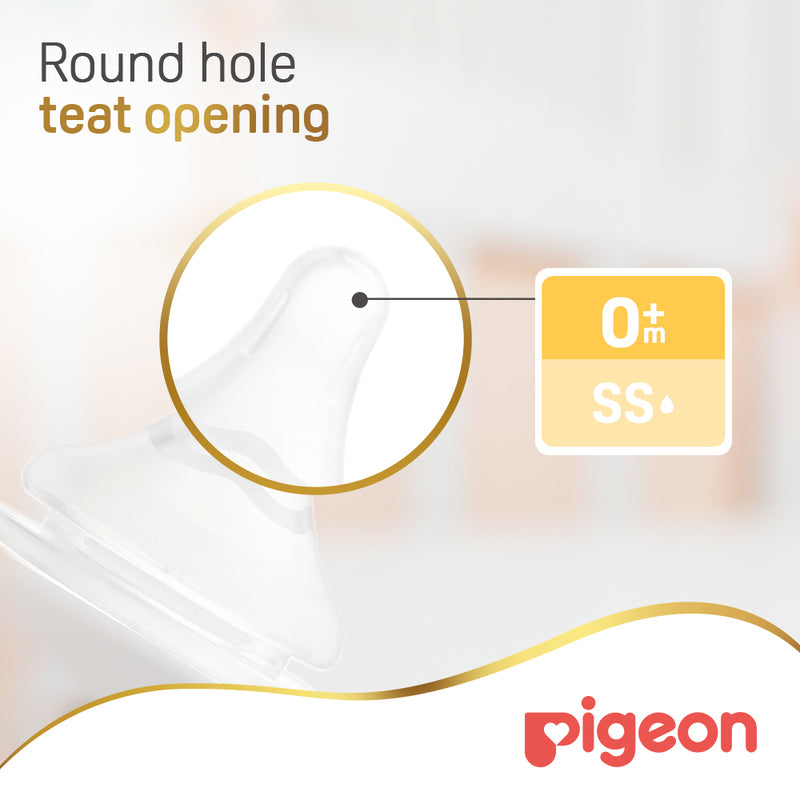 Pigeon Softouch Wide Neck Nipples (SS) 2pcs