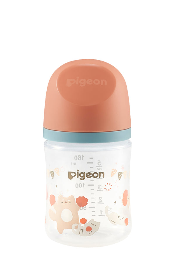 Pigeon Softouch Wide Neck PP Decorative Nursing Bottle 160ml - Cat