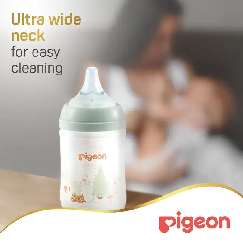 Pigeon Softouch Wide Neck PP Decorative Nursing Bottle 160ml - Rabbit
