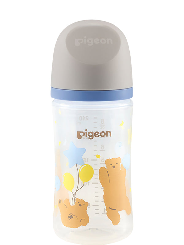 Pigeon Softouch Wide Neck PP Decorative Nursing Bottle 240ml - Bear