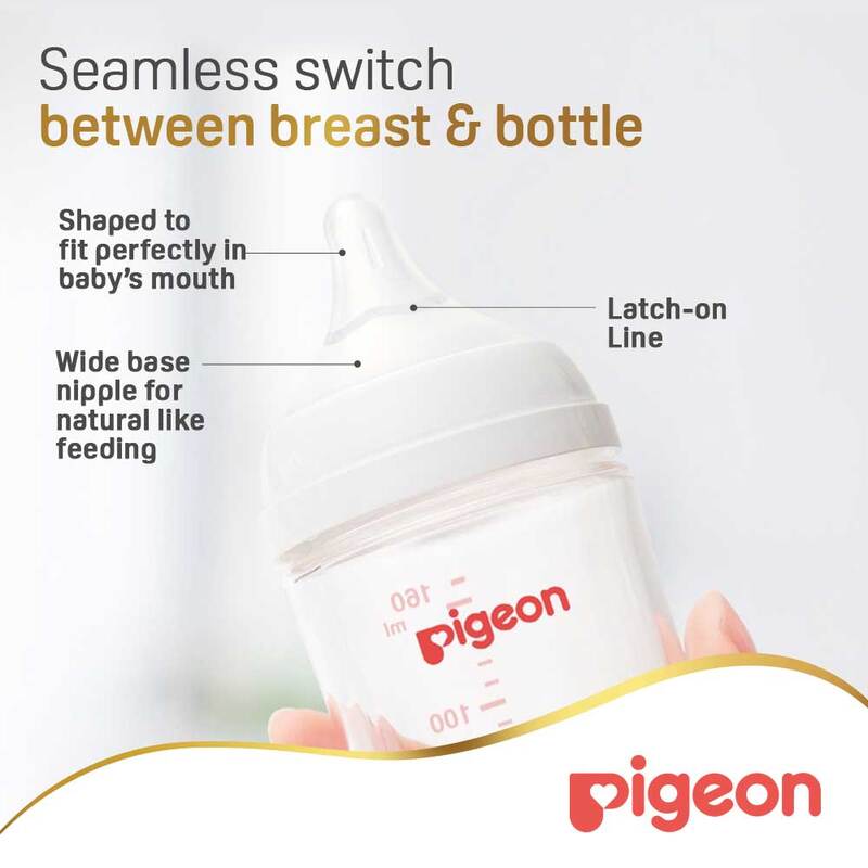 Pigeon Softouch Wide Neck PP Nursing Bottle 160ml