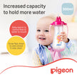 Pigeon Tall Straw Bottle Pink 300ml