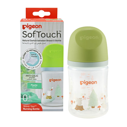 Pigeon Softouch Wide Neck PP Decorative Nursing Bottle 160ml - Rabbit