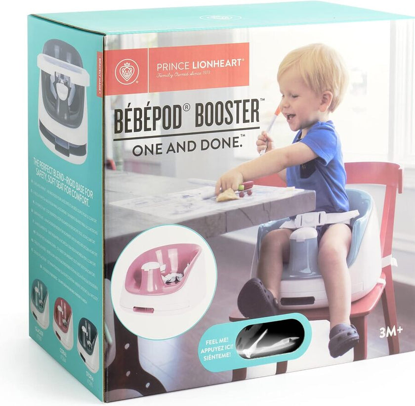 Prince Lionheart bebePOD Booster Seat With Tray Storm White