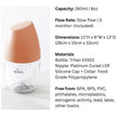 Quark BuubiBottle Max Hybrid Feeding Bottle 8oz (2pack 0M-Plus) Iconic Orange