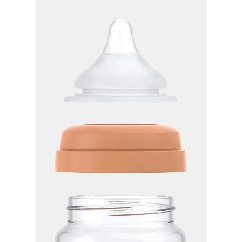 Quark BuubiBottle Mini Hybrid Feeding Bottle 5oz (2pack 0M-Plus) Iconic Orange