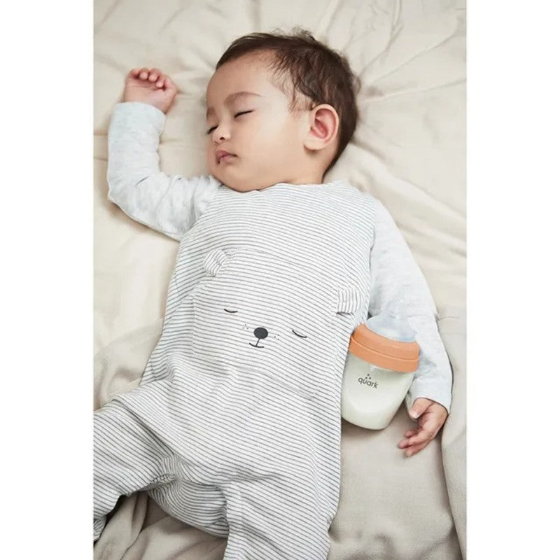 Quark BuubiBottle Mini Hybrid Feeding Bottle 5oz (2pack 0M-Plus) Iconic Orange