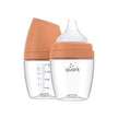 Quark BuubiBottle Mini Hybrid Feeding Bottle 5oz (2pack 0M-Plus) Iconic Orange