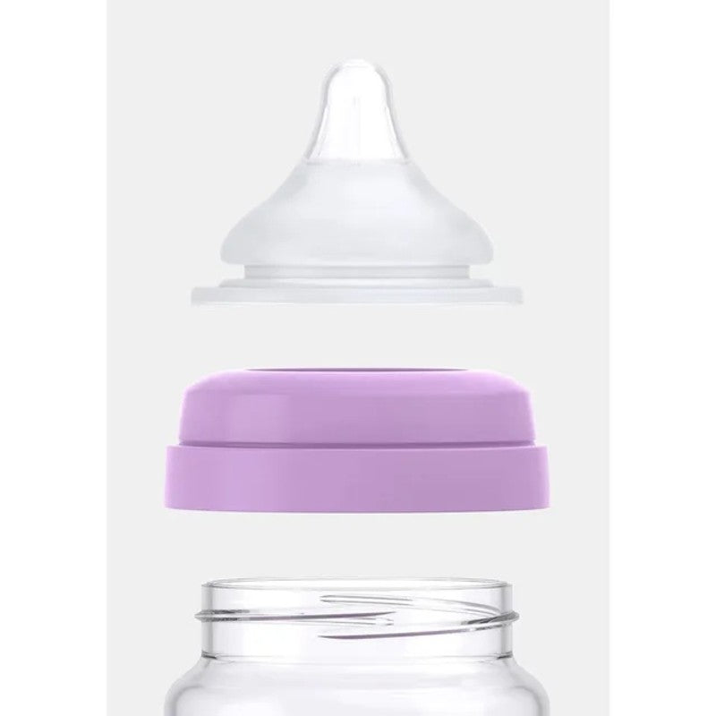Quark BuubiBottle Mini Hybrid Feeding Bottle 5oz (2pack 0M-Plus) Proton Purple