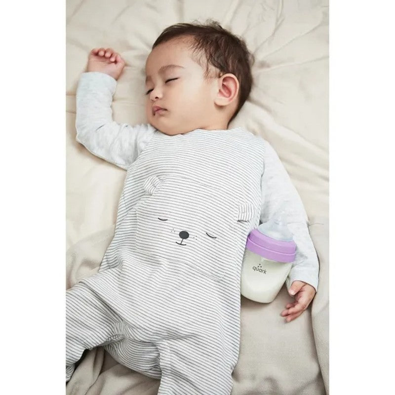 Quark BuubiBottle Mini Hybrid Feeding Bottle 5oz (2pack 0M-Plus) Proton Purple