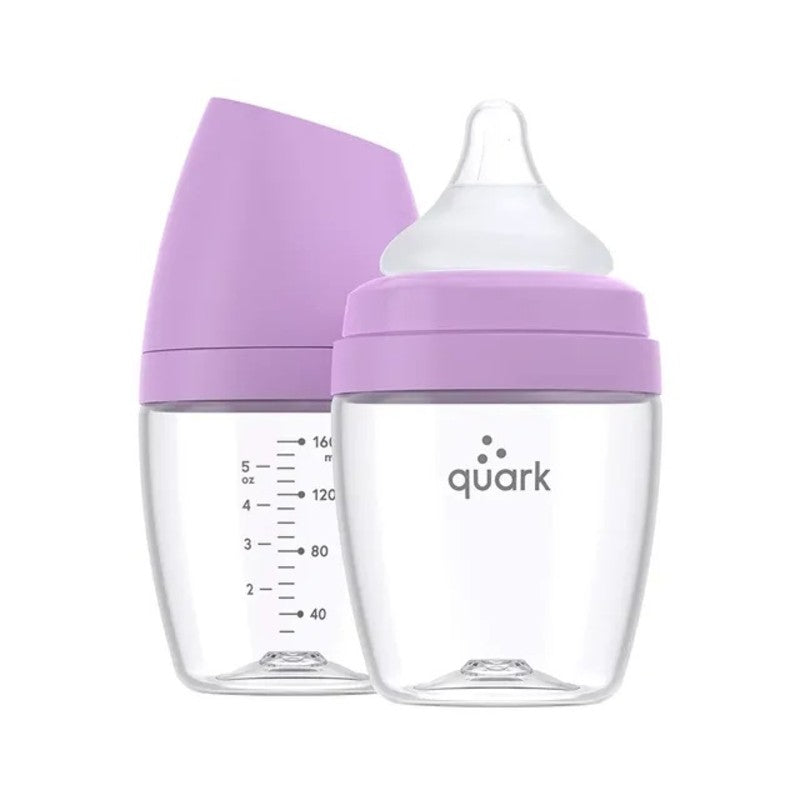 Quark BuubiBottle Mini Hybrid Feeding Bottle 5oz (2pack 0M-Plus) Proton Purple